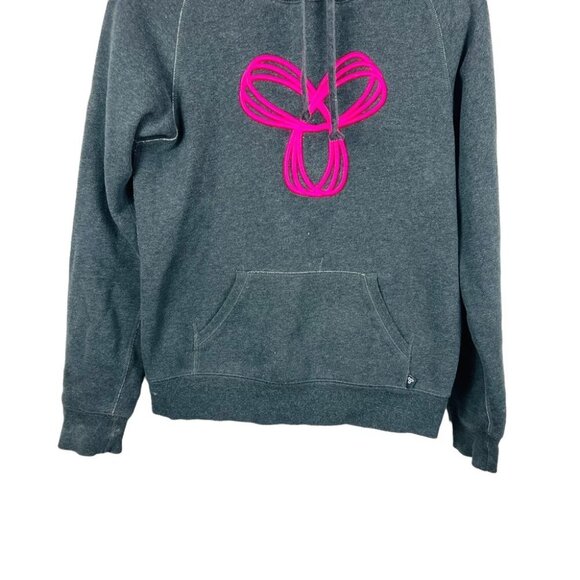 Aritzia Gray Hoodie with Pink Design - Picture 3 of 13